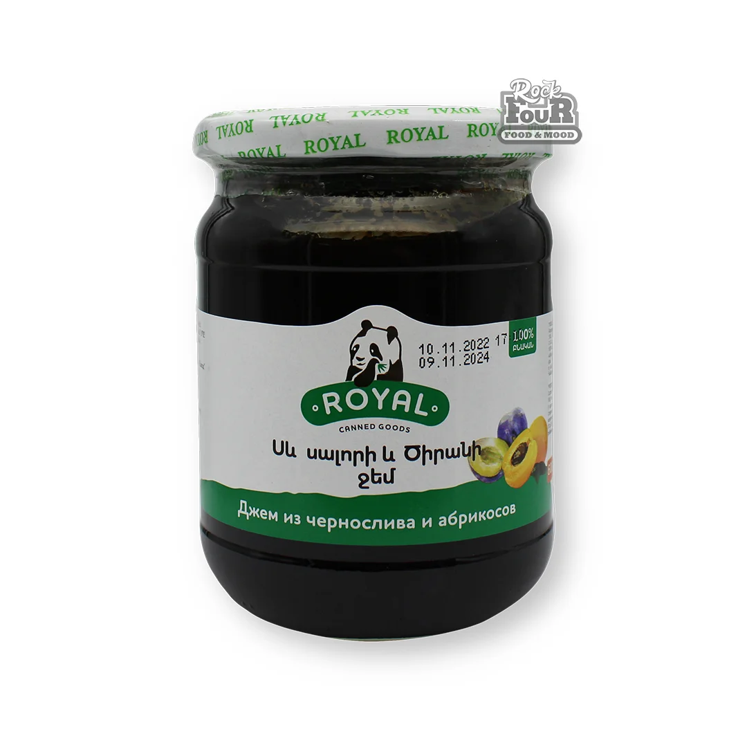 Jam "Royal" of prouns and apricots 600g